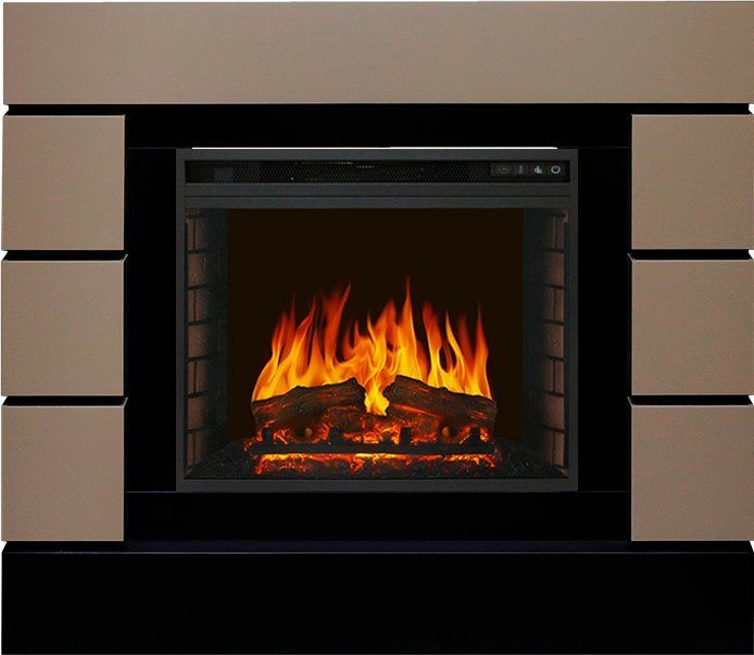 Электрокамин Royal Flame Lindos Beige Grey с очагом Vision 23 EF LED FX