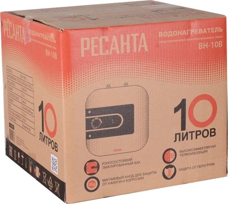 Электрический накопительный водонагреватель Ресанта ВН-10В фото#7