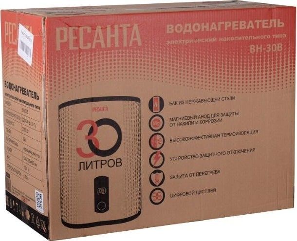 Электрический накопительный водонагреватель Ресанта ВН-30В фото#7