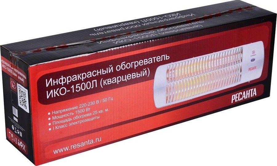 Инфракрасный обогреватель Ресанта ИКО 1500Л (кварцевый) фото#8