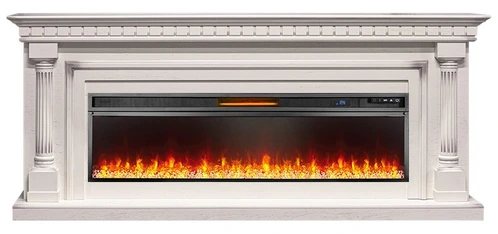 Линейный электрокамин Royal Flame Dallas 60 (cлоновая кость с патиной) с очагом Vision 60 LED
