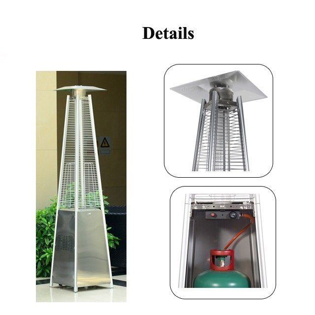 Газовый уличный обогреватель WWT 13I Stainless steel фото#2