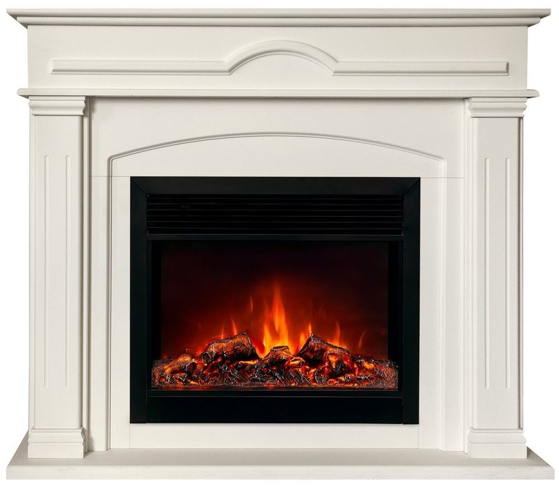 Электрокамин Real-Flame Mirra 26 WT-F611 с очагом MOONBLAZE DELUXE BL