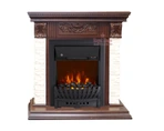 Электрокамин Royal Flame Luxemburg сланец бежевый темный дуб с очагом Aspen Black/Aspen Gold