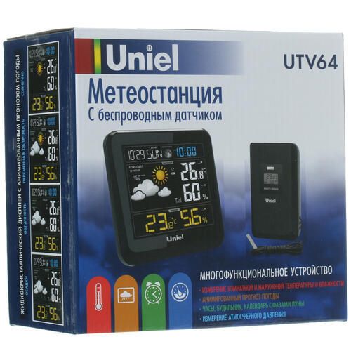 Цифровая метеостанция с радиодатчиком Uniel UTV-64 фото#10