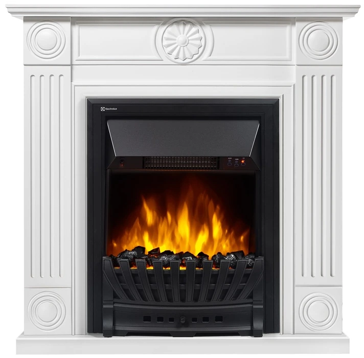 Электрокамин Electrolux EFP/P-1020LS с порталом Firelight Frame Classic шпон белый