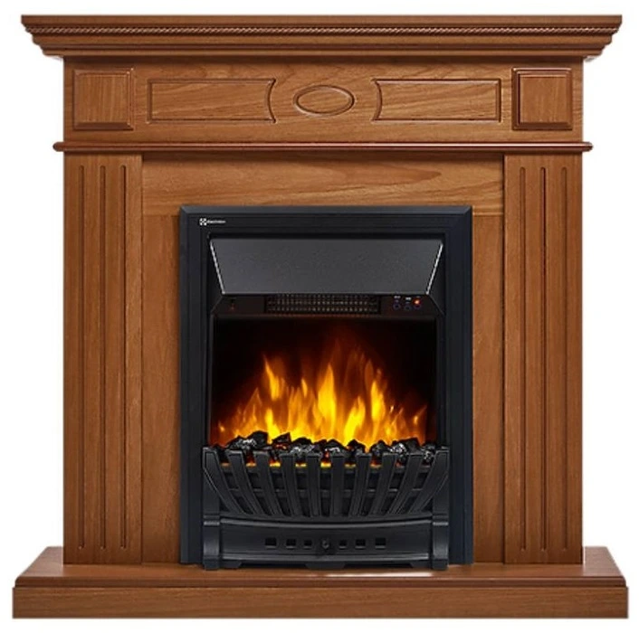 Электрокамин Electrolux EFP/P-1020LS с порталом Firelight Bianco Classic дуб