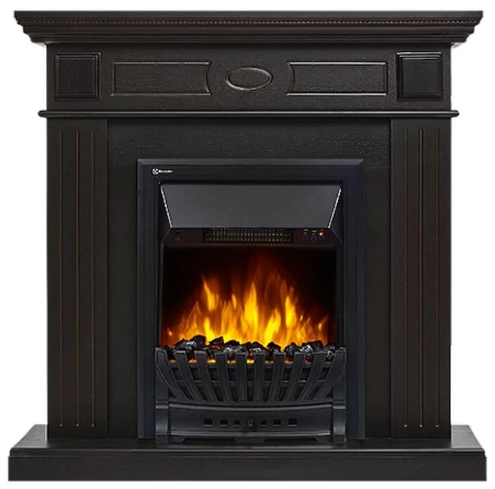 Электрокамин Electrolux EFP/P-1020LS с порталом Firelight Bianco Classic венге