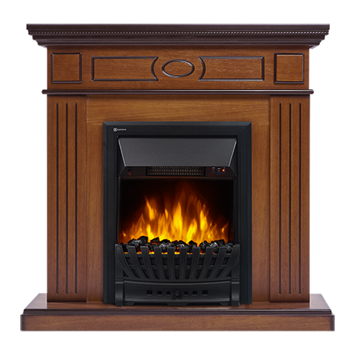 Электрокамин Electrolux EFP/P-1020LS с порталом Firelight Bianco Classic орех