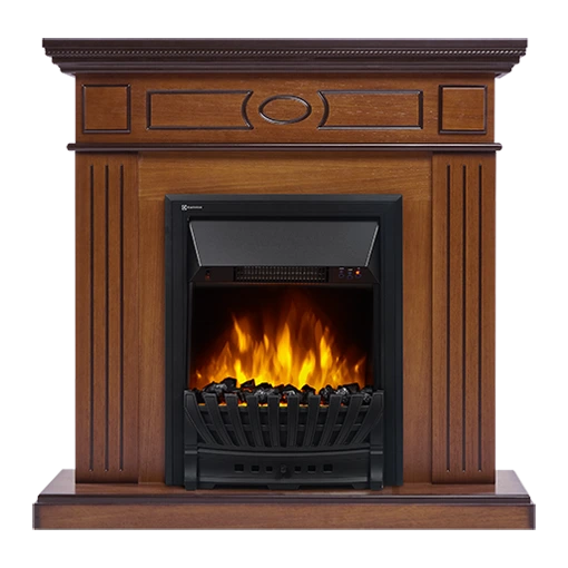 Электрокамин Electrolux EFP/P-1020LS с порталом Firelight Bianco Classic орех