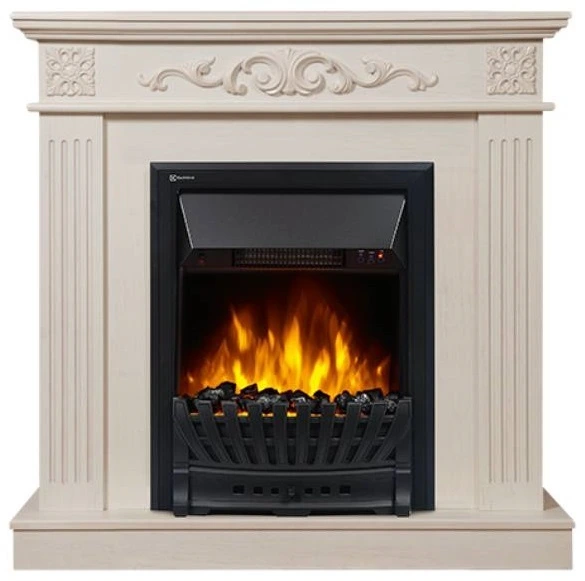 Электрокамин Electrolux EFP/P-1020LS с порталом Firelight Noce Classic беленый дуб