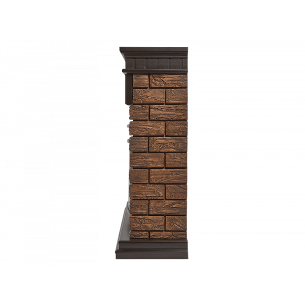 Электрокамин Electrolux EFP/P-3020LS с порталом Firelight Bricks WOOD 30 камень темный, шпон венге фото#3