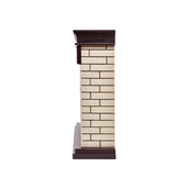 Электрокамин Electrolux EFP/P-3020LS с порталом Firelight Bricks 30 кирпич бежевый/тёмный дуб фото#3