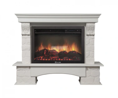 Электрокамин Electrolux EFP/P-3020LS с порталом Firelight Forte 30S белый, беленый дуб