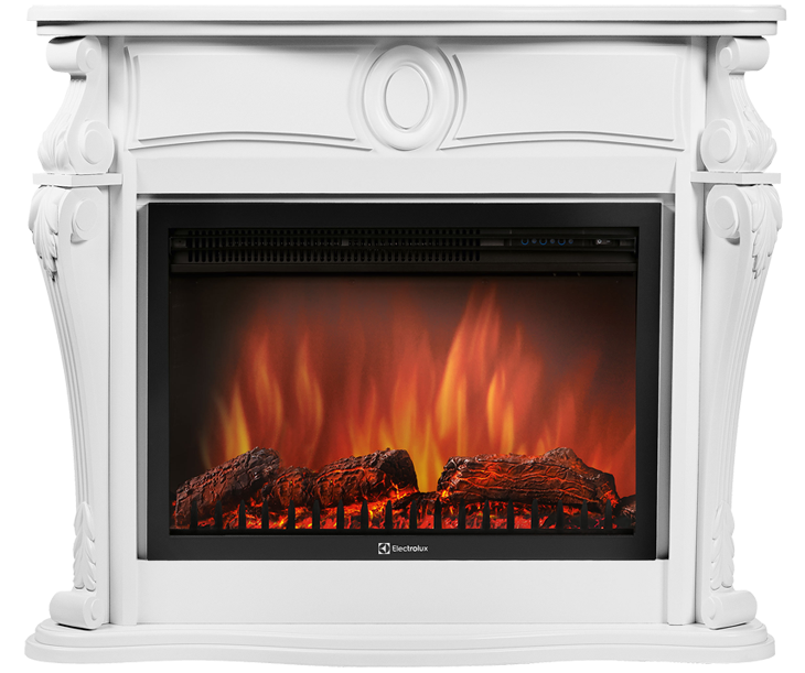 Электрокамин Electrolux EFP/P-3320RLS с порталом Firelight Ovatio 30 белый