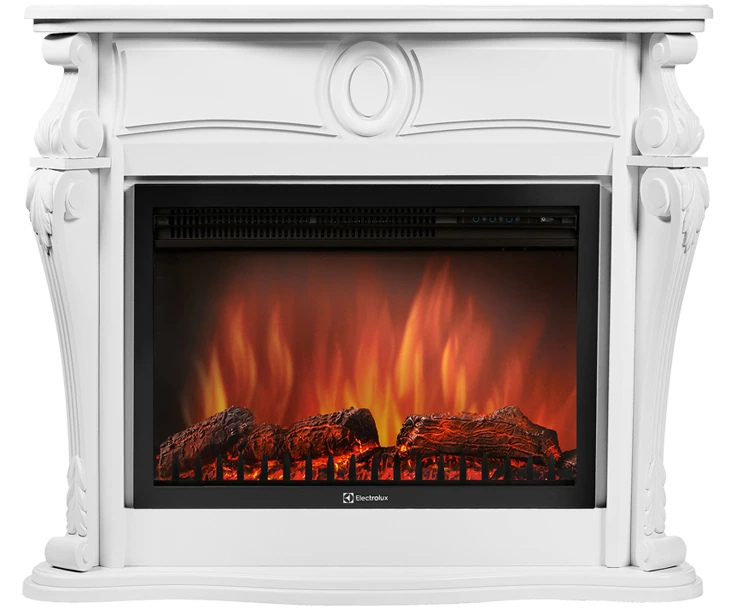 Электрокамин Electrolux EFP/P-3320RLS с порталом Firelight Ovatio 30 белый