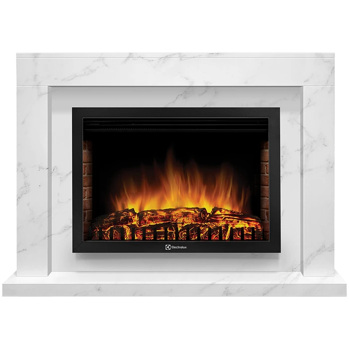 Электрокамин Electrolux EFP/P-2520LS с порталом Firelight Simple 25 белый мрамор