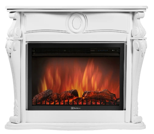 Электрокамин Electrolux EFP/P-3320RLS с порталом Firelight Ovatio 30 белёный дуб