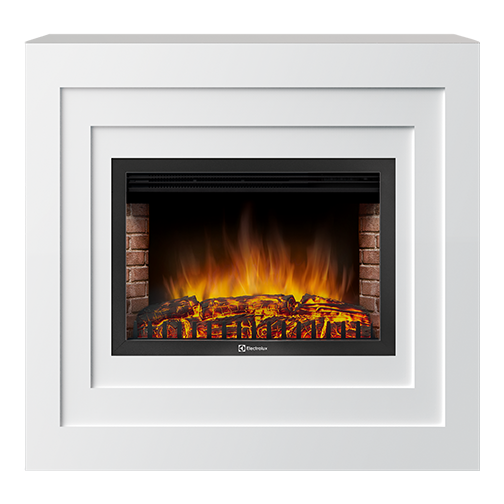 Электрокамин Electrolux EFP/P-2520LS с порталом Firelight Cubo 25 белый