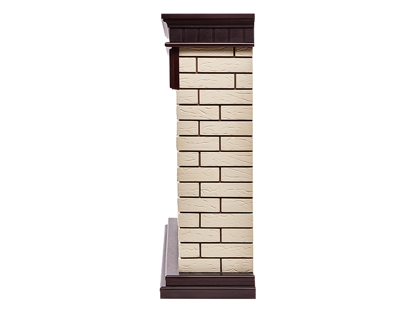 Электрокамин Electrolux EFP/P-3320RLS с порталом Firelight Bricks 30 кирпич бежевый/тёмный дуб фото#3