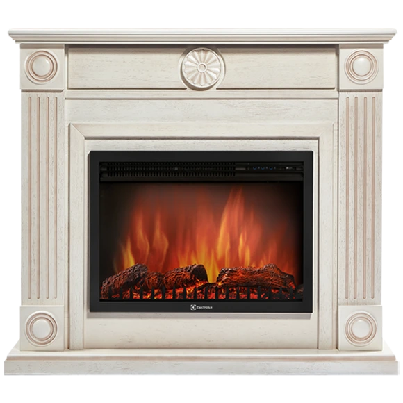 Электрокамин Electrolux EFP/P-2720RLS с порталом Firelight Frame 25 шпон белёный дуб