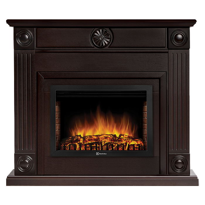 Электрокамин Electrolux EFP/P-2720RLS с порталом Firelight Frame 25 шпон венге