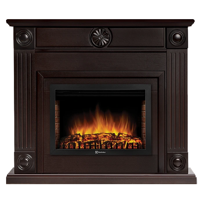 Электрокамин Electrolux EFP/P-2720RLS с порталом Firelight Frame 25 шпон венге