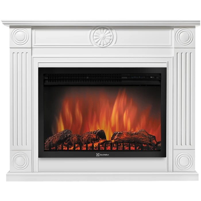 Электрокамин Electrolux EFP/P-2720RLS с порталом Firelight Frame 25 шпон белый