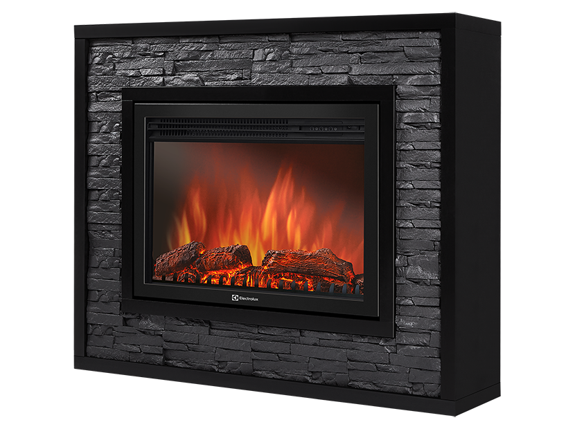 Электрокамин Electrolux EFP/P-3320RLS с порталом Firelight Loft 30 черный, черная эмаль фото#2
