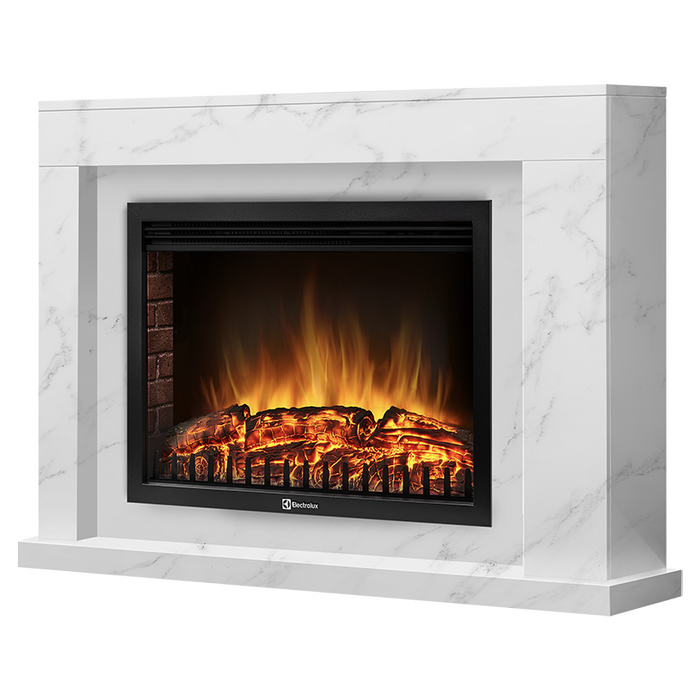Электрокамин Electrolux EFP/P-2520LS с порталом Firelight Simple 25 белый мрамор фото#2