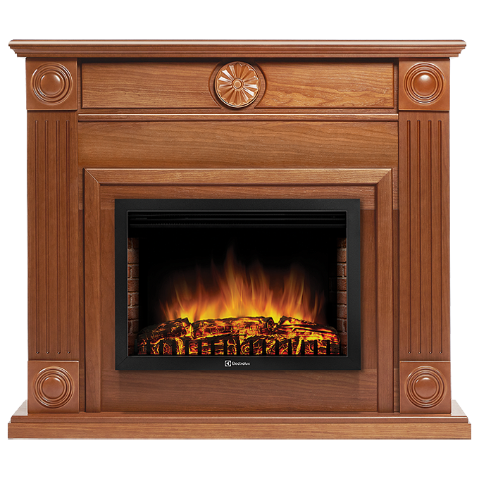 Электрокамин Electrolux EFP/P-2720RLS с порталом Firelight Frame 25U (угловой) шпон дуб