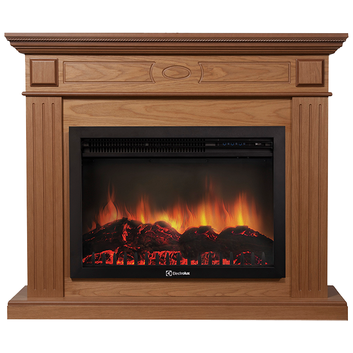 Электрокамин Electrolux EFP/P-2720RLS с порталом Firelight Bianco 25 дуб