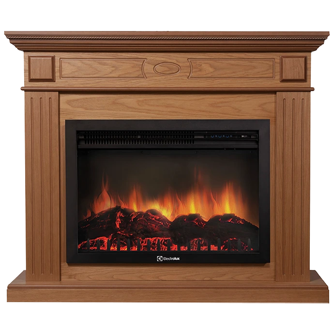 Электрокамин Electrolux EFP/P-2720RLS с порталом Firelight Bianco 25 дуб
