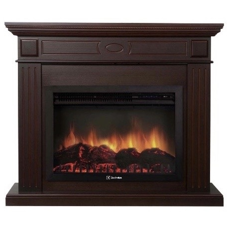 Электрокамин Electrolux EFP/P-2720RLS с порталом Firelight Bianco 25 темный дуб
