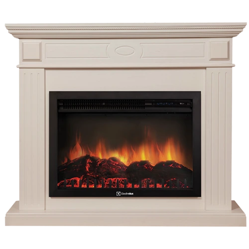 Электрокамин Electrolux EFP/P-2520LS с порталом Firelight Bianco 25 беленый дуб