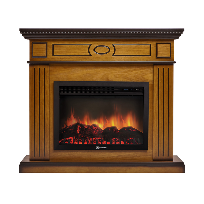 Электрокамин Electrolux EFP/P-2720RLS с порталом Firelight Bianco 25 орех