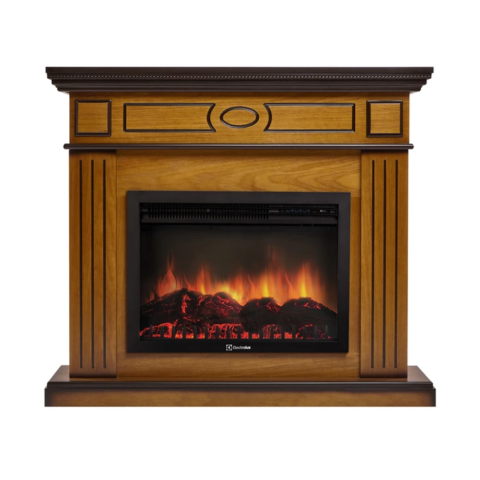 Электрокамин Electrolux EFP/P-2720RLS с порталом Firelight Bianco 25 орех