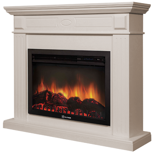 Электрокамин Electrolux EFP/P-2520LS с порталом Firelight Bianco 25 беленый дуб фото#2
