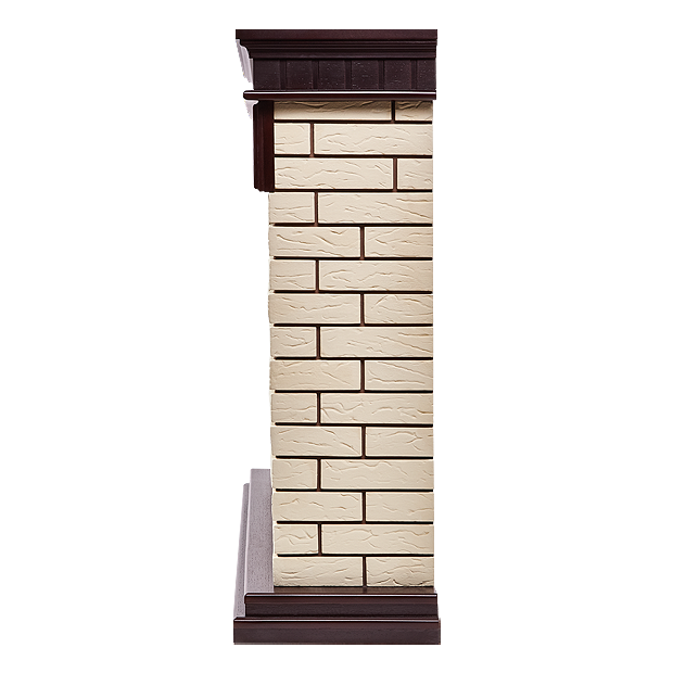 Электрокамин Electrolux EFP/P-2720RLS с порталом Firelight Bricks 25 камень бежевый, темный дуб фото#2