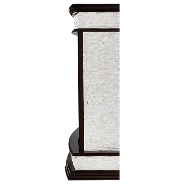 Электрокамин Electrolux EFP/P-2720RLS с порталом Firelight Scala 25 сланец скалистый белый, тёмный дуб фото#2