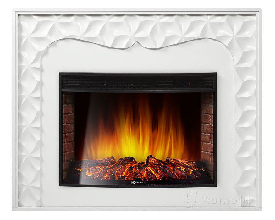 Электрокамин Electrolux EFP/P-3320RLS с порталом Firelight Vivo 30 белый