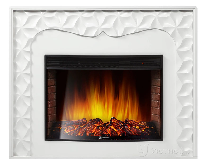 Электрокамин Electrolux EFP/P-3320RLS с порталом Firelight Vivo 30 белый