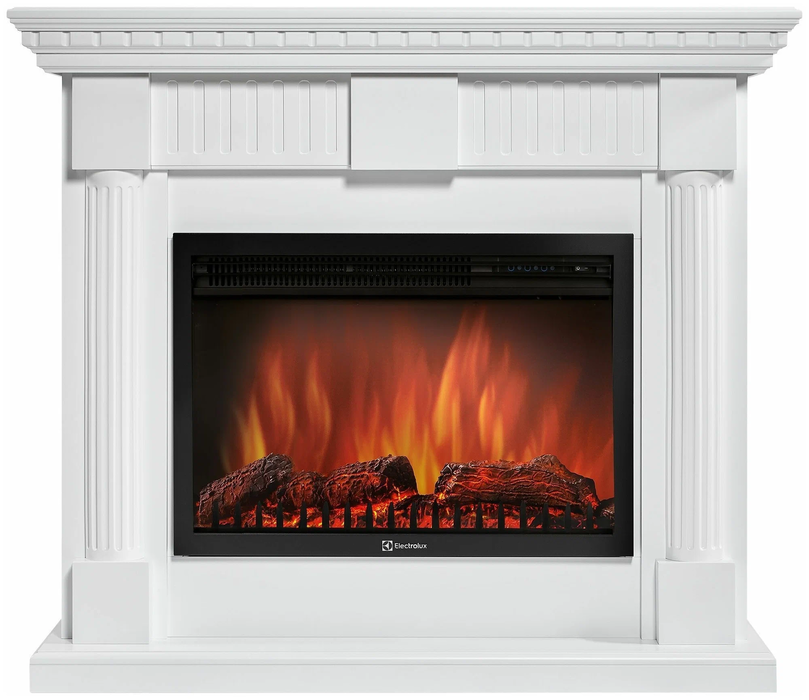Электрокамин Electrolux EFP/P-3020LS с порталом Firelight Colonna 30 U белый