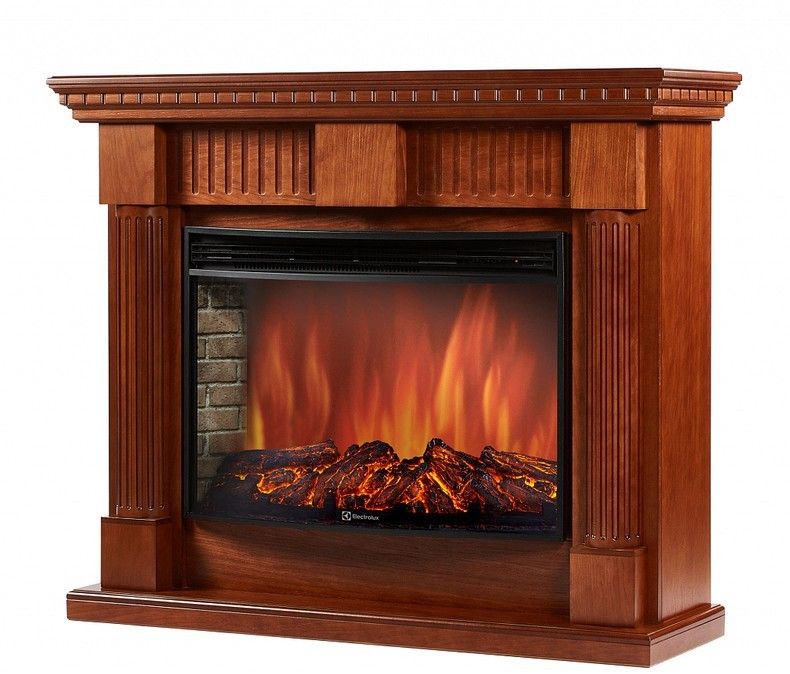 Электрокамин Electrolux EFP/P-3320RLS с порталом Firelight Colonna 30 дуб фото#2