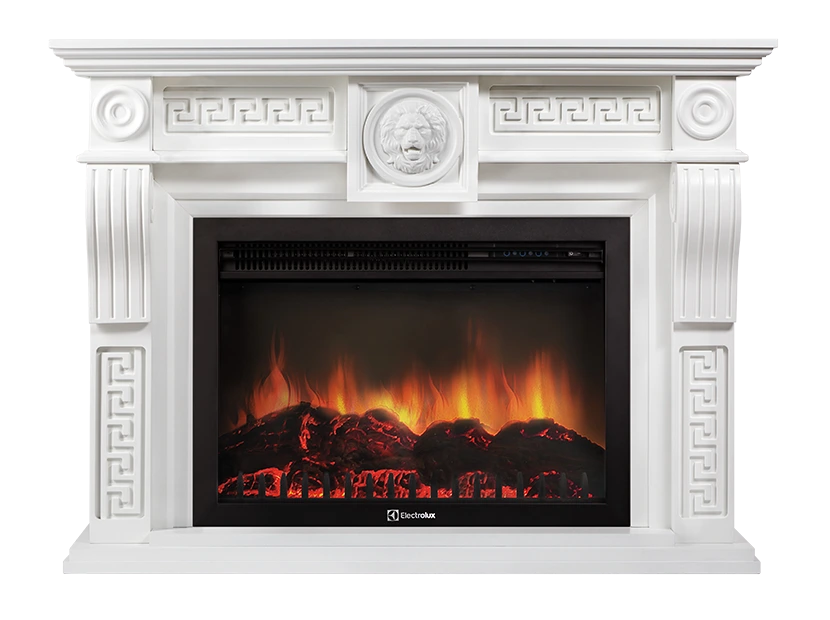 Электрокамин Electrolux EFP/P-3020LS с порталом Firelight Vittoriano 30 белый