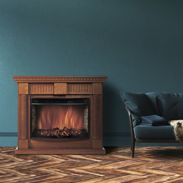 Электрокамин Electrolux EFP/P-3320RLS с порталом Firelight Colonna 30 дуб фото#3