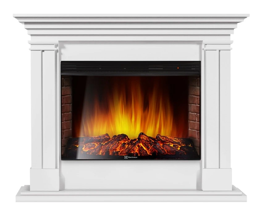 Электрокамин Electrolux EFP/P-3320RLS с порталом Firelight Castello 30 белый