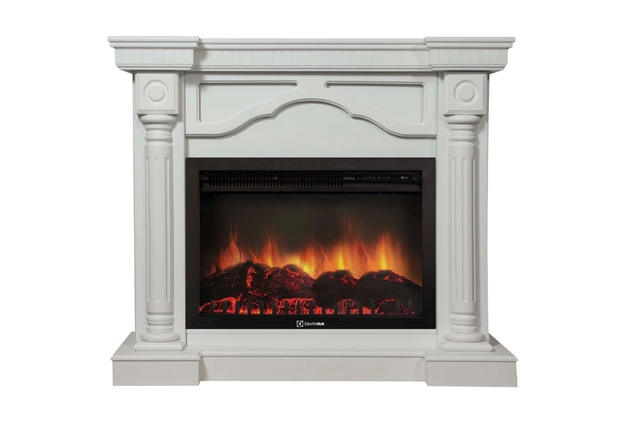 Электрокамин Electrolux EFP/P-3020LS с порталом Firelight Rome 30 белый