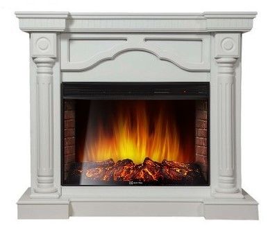 Электрокамин Electrolux EFP/P-3320RLS с порталом Firelight Rome 30 белый