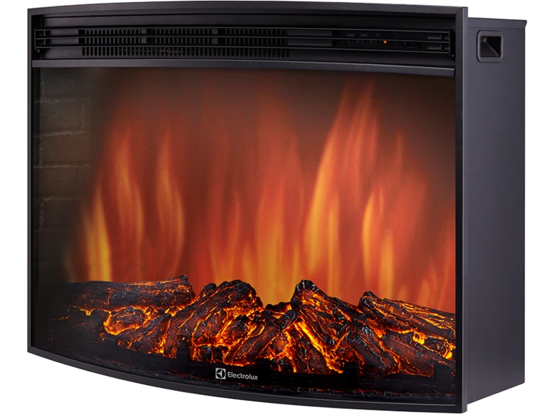 Электрокамин Electrolux EFP/P-3320RLS с порталом Firelight Vittoriano 30 белёный дуб с золотой патиной фото#3